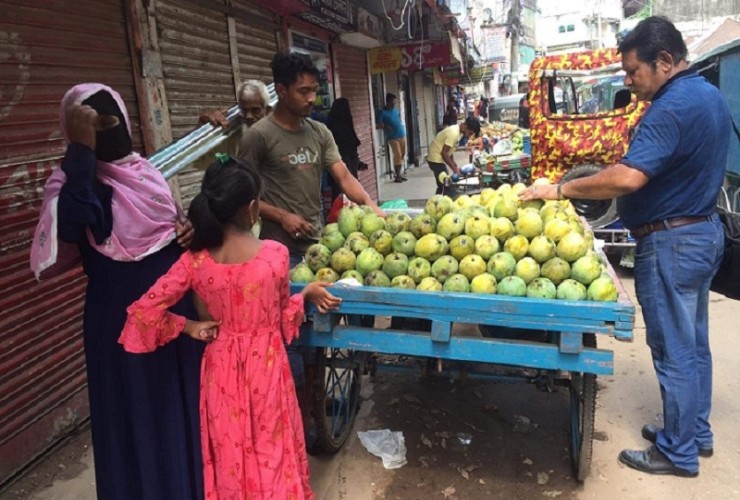 মৌসমী ফল ব্যবসায়ীদের বাড়তি আয়ে পরিবারে স্বস্তি