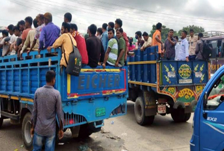 পরিবহন সংকটে ঝুঁকিপূর্ণ ঈদ যাত্রা