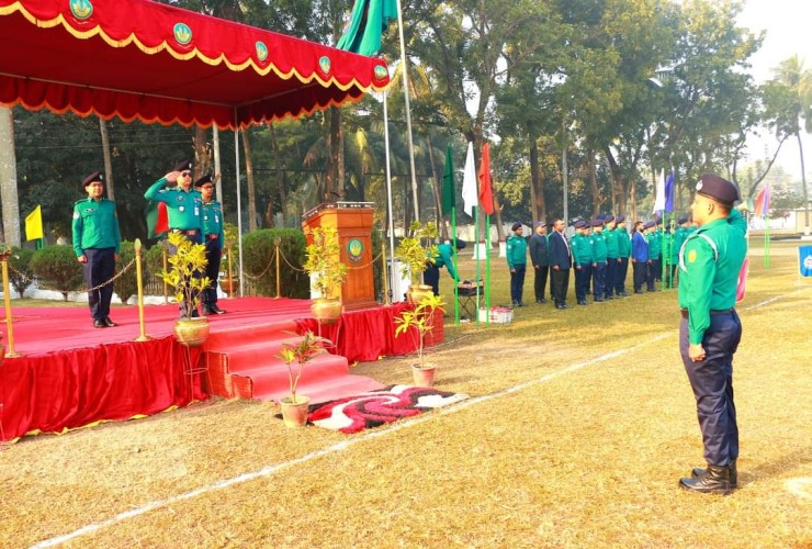 আরএমপি'র মাস্টার প্যারেড অনুষ্ঠিত